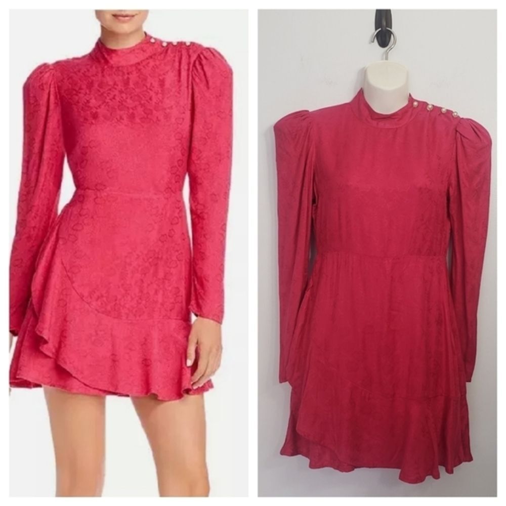 RAHI fuschia Sophie medina jacquard mini dress size S